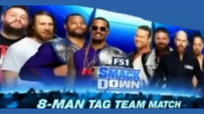 8-MAN TAG TEAM MATCH - KEVIN OWENS & DANIEL BRYAN & THE STRETT PROFITS VS THE DIRTY DOGS & CESARO & SHINSUKE NAKAMURA - SMACK DOWN 23 DE OCTUBRE DE 2020