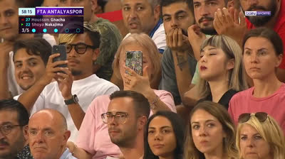 Antalyaspor star Shoya Nakajima had an afternoon to forget after receiving his marching orders within 20 seconds of coming off the bench as his family watched on from the stands