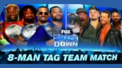 THE NEW DAY & THE STRETT PROFITS VS SAMI ZAYN & KING CORBIN & DOLPH ZIGGLER & ROBERT ROODE - SMACK DOWN 20 DE NOVIEMBRE DE 2020