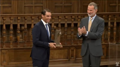 El Rey entrega a Rafael Nadal el Premio Camino Real