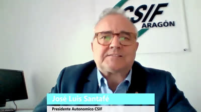 Jose Luis Santafé (CSIF):"Queremos decir basta al Gobierno .Hay que mejorar la situación de los trabajadores (Video)