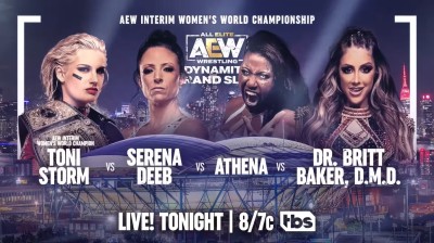 Toni Storm Vs Athena Vs Serena Deeb Vs Dr Britt Baker DMD - Campeonato Mundial Femenino Interino de AEW - Dynamite Grand Slam 21/09/2022