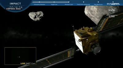 La NASA estrella una nave contra un asteroide para desviarlo de la Tierra