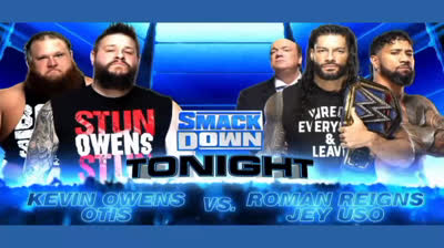 OTIS & KEVIN OWENS VS ROMAN REIGNS & JEY USO - SMACK DOWN 4 DE DICIEMBRE DE 2020