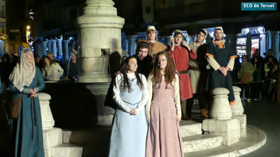 Arrancó la representación de  La Partida de Diego de Marcilla en Teruel (Video)