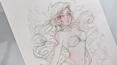 Ariel | Watercolor process