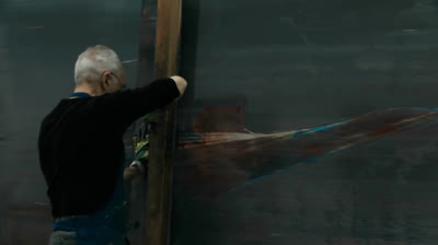 Gerhard Richter en el estudio