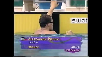 Finale maschile di 100 metri - Giochi Olimpici Atlanta 1996 - Popov