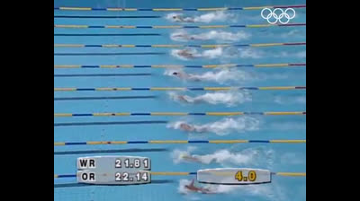 Finali maschili di 50m e 100m - Giochi Olimpici Barcellona 1992 - Popov