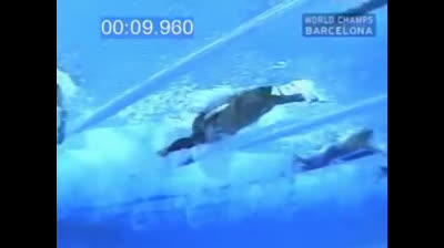 Alexander Popov's freestyle subacuatic swim 