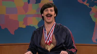 Spoof of Mark Spitz on TV