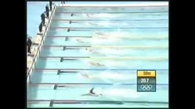 Ian Thorpe finale dei 100 metri stile libero maschile - Atene 2004