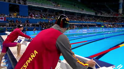 Mireia Belmonte wins gold in Women's 200m Butterfly. Rio 2016