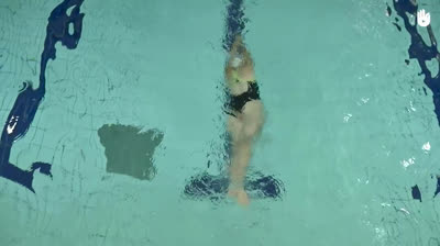 Swimming technique - crawl flip turn