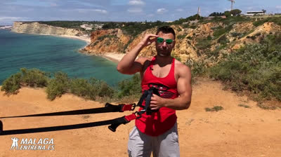 Hiit routine 15 minutes TRX: chest, back, biceps, triceps