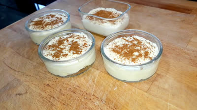 Natillas de vainilla proteicas