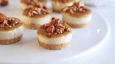 Cheesecakes de almendras sin horno