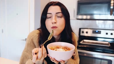 Manzana Vegana Crujiente - Receta de postre fácil