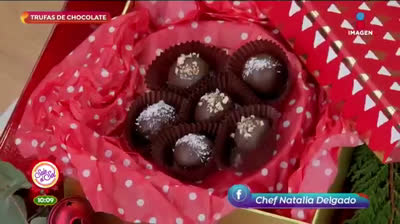 Trufas de chocolate con brandy para una cena especial