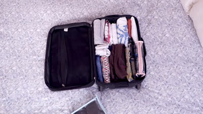 KonMari method suitcase