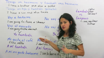 Aprende a usar "también" y "tampoco" en español