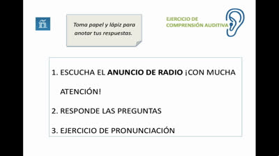 Comprensión auditiva para niveles A2 (Español)