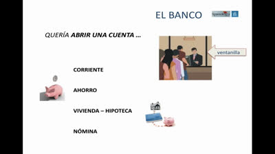 Vocabulario sobre EL BANCO
