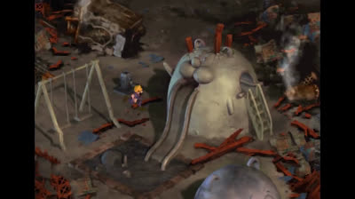 Final Fantasy VII Walkthrough (English) Part 7 - Sector 7 Destroyed & Aerith's Childhood Story