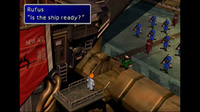 Final Fantasy VII Walkthrough (English) Part 19 - President Rufus' Parade March - Cloud's Performance