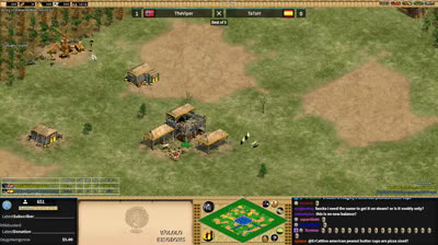 AoE2 - Modalità esperto in Arena con Lago interno - Strategia sorprendente - TheViper vs Tatoh (Inglese)