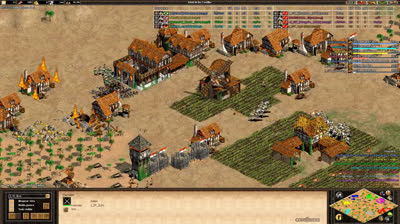 AGE OF EMPIRES II - 4 WORLD TOP IN THE SAME TEAM - 4VS4 (Spanish)