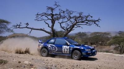 Juha Kankkunen hits a cow in the Safari Rally (2000)