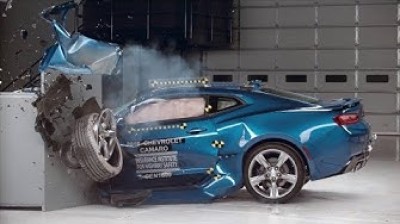 Crash test with cars