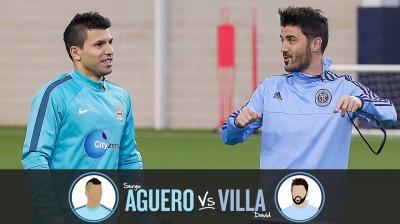 David Villa vs Sergio Agüero Challenge - Blindfolded Penalty