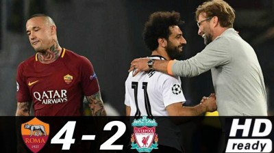 Roma 4-2 Liverpool 2017-18 Semi Final 2nd leg