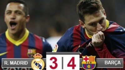 Real Madrid 3-4 Barcelona 13-14