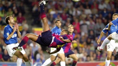 Rivaldo EPIC bicycle kick vs Valencia