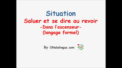 Saludo formal en francés