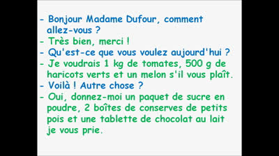 Nos vamos de compras en francés