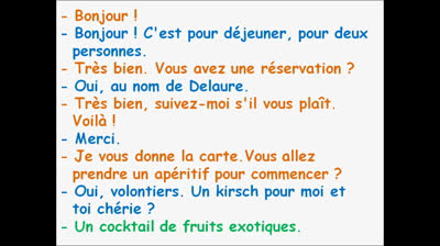 Cómo pedir en un restaurante francés