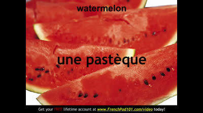 Speaking French. Learning the Fruits