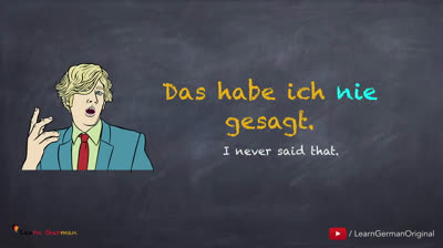 Apprendre l'allemand : la négation