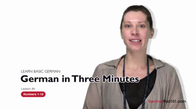 Los números del 1 al 10 en alemán
