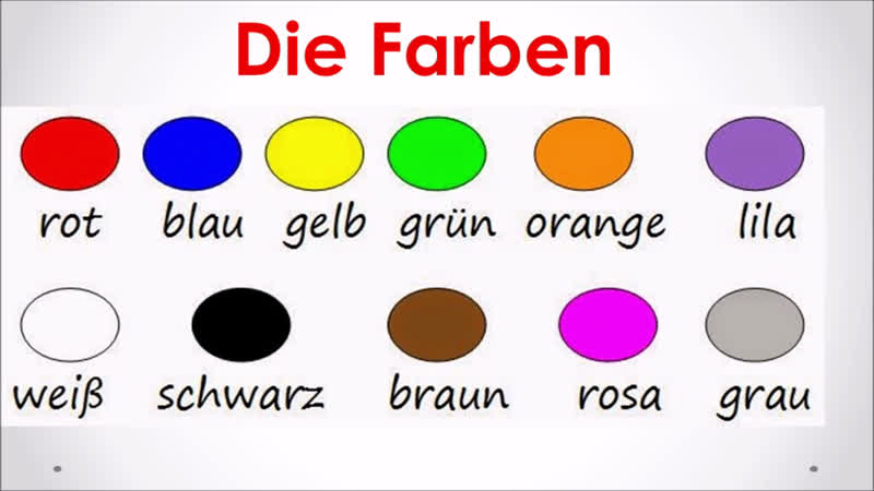 Learn The Colors In German Tokyvideo