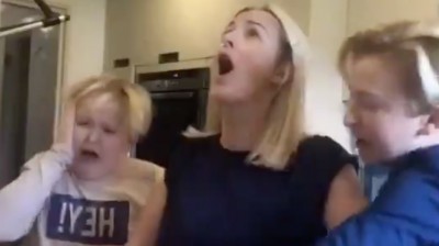 They almost died of fright with the joke their mother played on them!