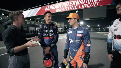 Karting with F1 rookies: Lando Norris, George Russell & Alex Albon