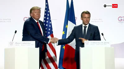 The most embarrassing moment between Trump and Macron