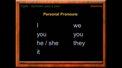 Aprende los pronombres personales en Inglés