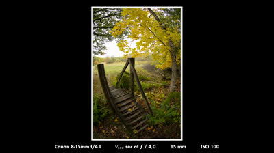 Haciendo fotos con un ojo de pez de Canon