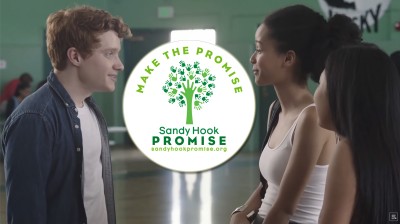 Emotional advertisement against bullying and shootings in the USA.